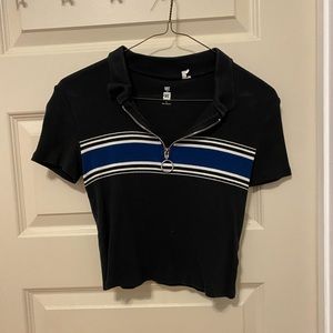 Pacsun cropped quarter zip top